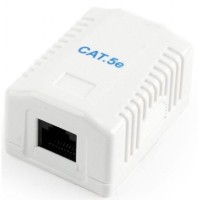 Комп'ютерна розетка Cablexpert RJ45x1 UTP, cat.5e (NCAC-1U5E-01)