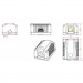 Cablexpert Комп'ютерна розетка Cablexpert RJ45x1 UTP, cat.5e (NCAC-1U5E-01)