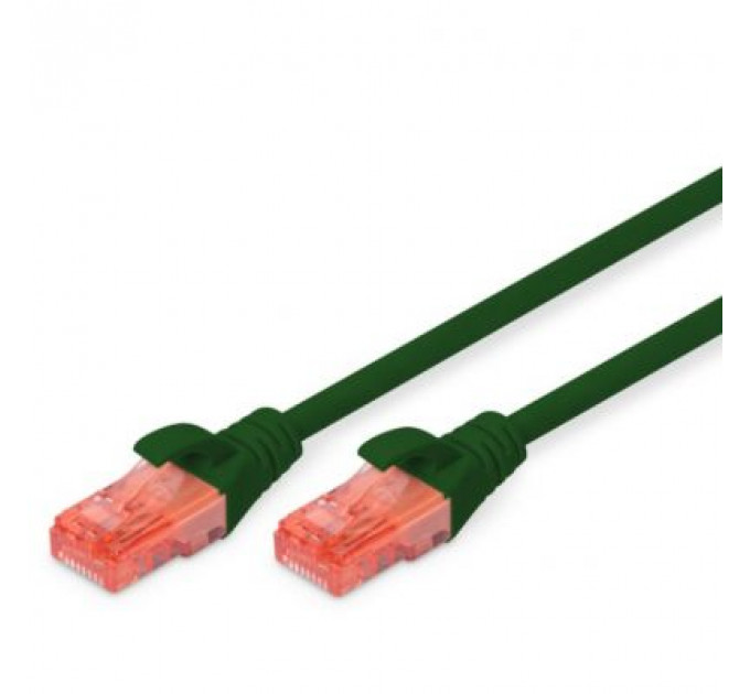 Патч-корд 1м, CAT 6 UTP, AWG 26/7, Cu, LSZH, green Digitus (DK-1617-010/G)