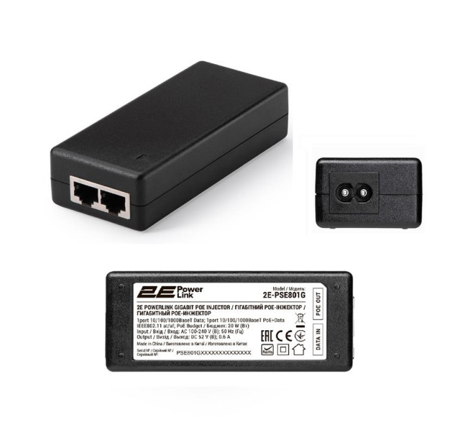 2E Адаптер PoE 2E 2E-PSE801G