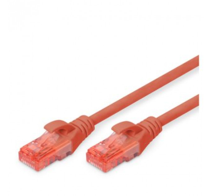 Патч-корд 1м, CAT 6 UTP, AWG 26/7, Cu, LSZH, red Digitus (DK-1617-010/R)