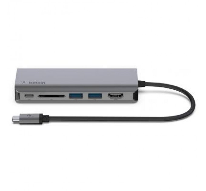 Концентратор Belkin USB-C 6in1 Multiport Dock (AVC008BTSGY)