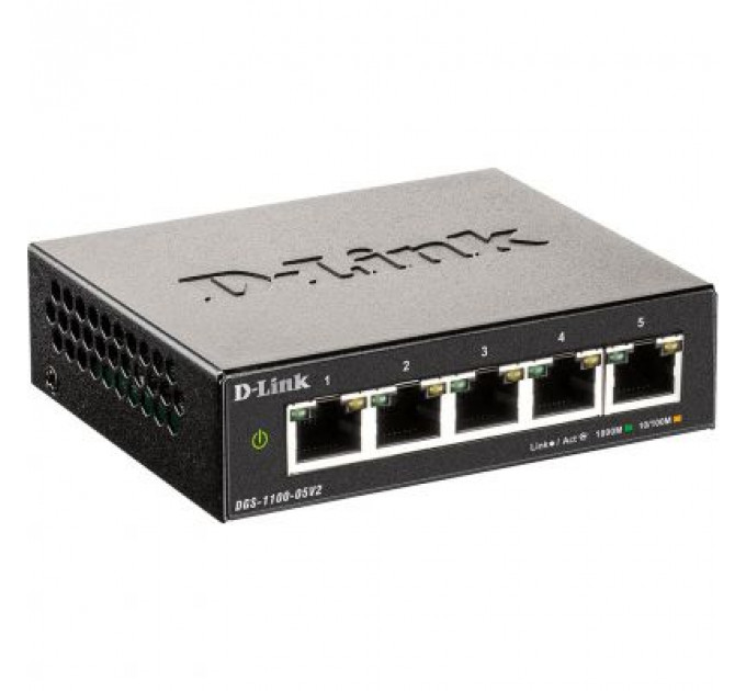 Комутатор мережевий D-Link DGS-1100-05V2