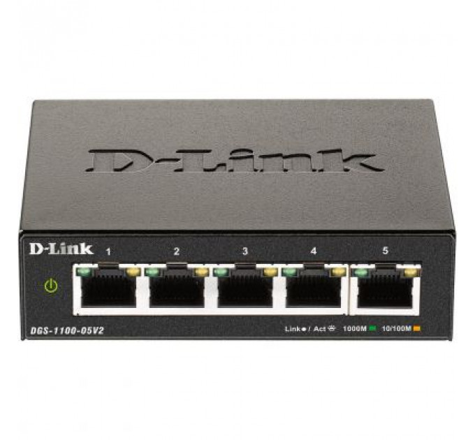 Комутатор мережевий D-Link DGS-1100-05V2
