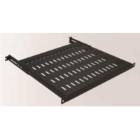 Полка 19" Mirsan 1U глиб. 800-1000мм, регульована RAL 9005 (MR.SBR80.01_YK)