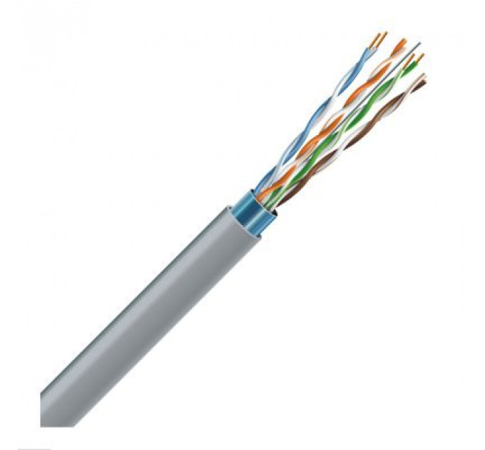 Кабель мережевий ЗЗКМ FTP 305м 4*2*24AWG[0,51] мідь[СU] cat.5e, внутрішній [PVC] (72566)