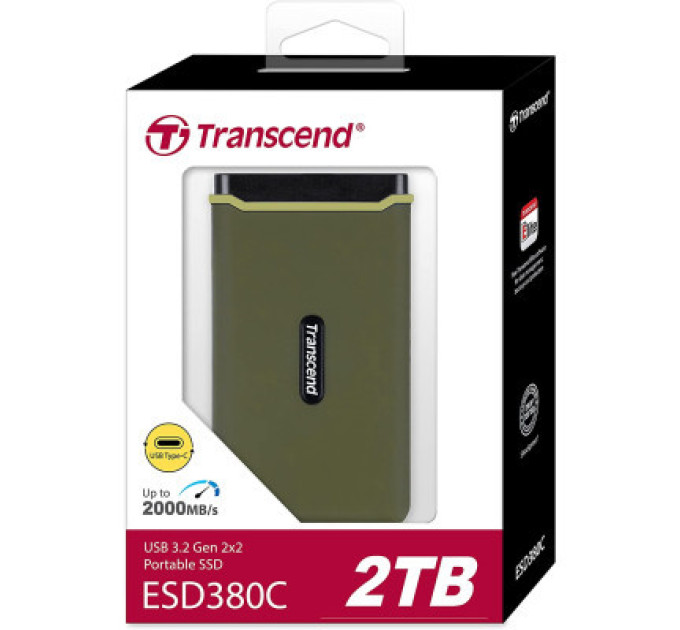 Transcend Накопичувач SSD USB 3.2 2TB Transcend (TS2TESD380C)
