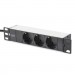 Digitus Силовий блок 10" 1U, 16A, 230V 3xSchuko, вилка Schuko Digitus (DN-95411)