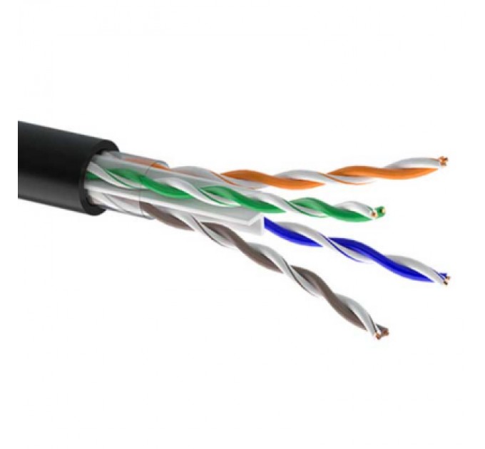 OK-Net Кабель мережевий OK-Net UTP cat.5e 305м зовнішній (U/UTP-cat.5Е) (КПП-ВП (250) 4*2*0,57)