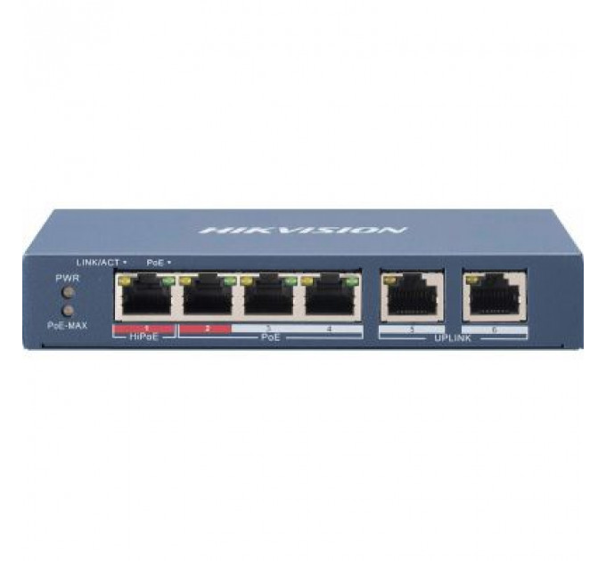 Комутатор мережевий Hikvision DS-3E0106HP-E