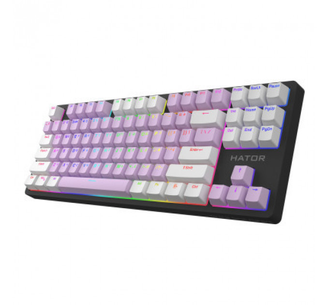 Клавіатура Hator Rockfall 2 Mecha Signature Edition USB Black/Lilac/White (HTK-520-BLW)