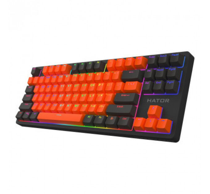 Клавіатура Hator Rockfall 2 Mecha Signature Edition USB Black/Orange/Black (HTK-520-BOB)