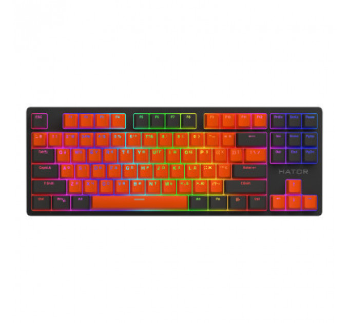 Клавіатура Hator Rockfall 2 Mecha Signature Edition USB Black/Orange/Black (HTK-520-BOB)