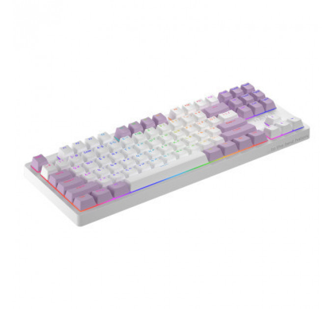 Клавіатура Hator Rockfall 2 Mecha Signature Edition USB White/White/Lilac (HTK-521-WWL)