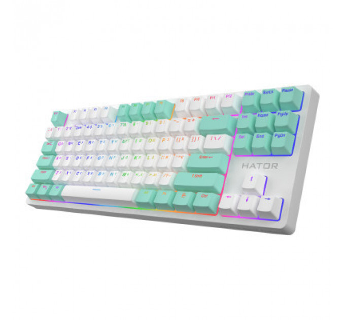 Клавіатура Hator Rockfall 2 Mecha Signature Edition USB White/White/Mint (HTK-521-WWM)