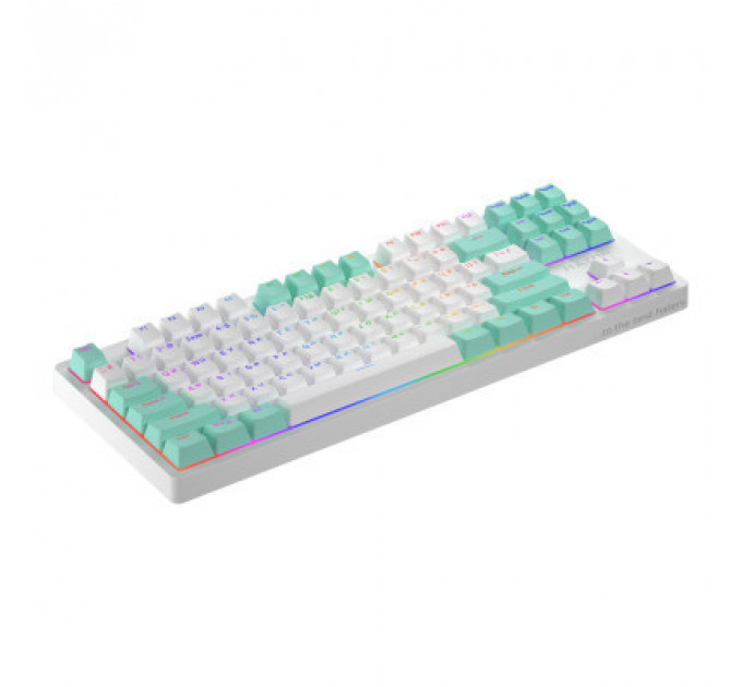 Клавіатура Hator Rockfall 2 Mecha Signature Edition USB White/White/Mint (HTK-521-WWM)