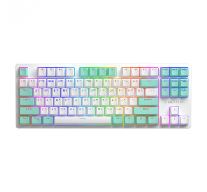 Клавіатура Hator Rockfall 2 Mecha Signature Edition USB White/White/Mint (HTK-521-WWM)