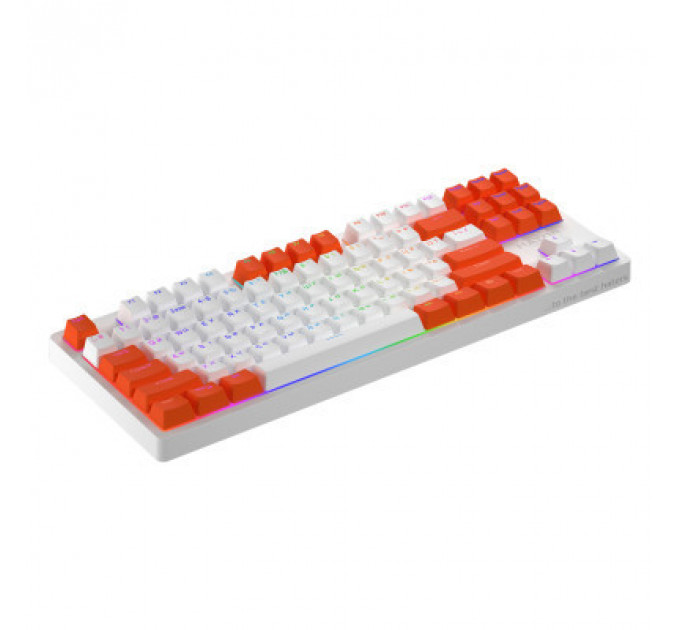 Клавіатура Hator Rockfall 2 Mecha Signature Edition USB White/White/Orange (HTK-521-WWO)