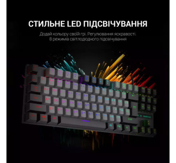 Клавіатура GamePro MK100B Blue Switch LED USB Black (MK100B)