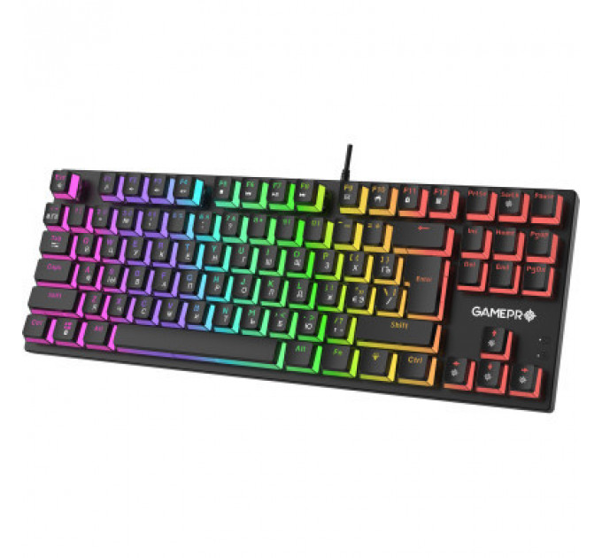 Клавіатура GamePro MK80R Red Switch RGB USB Black (MK80R)