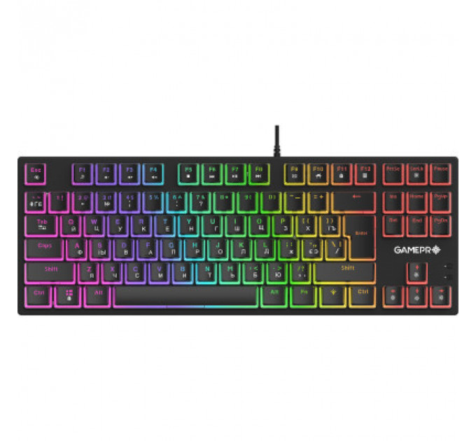 Клавіатура GamePro MK80R Red Switch RGB USB Black (MK80R)