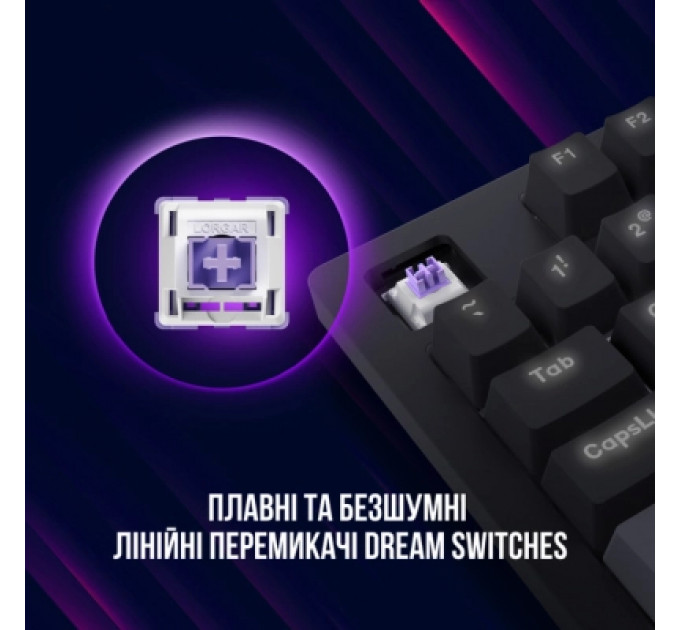 Клавіатура Lorgar Azar 514 RGB USB UA White (LRG-GK514W-UA)