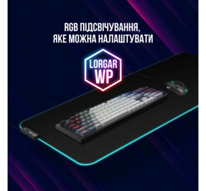Клавіатура Lorgar Azar 514 RGB USB UA White (LRG-GK514W-UA)