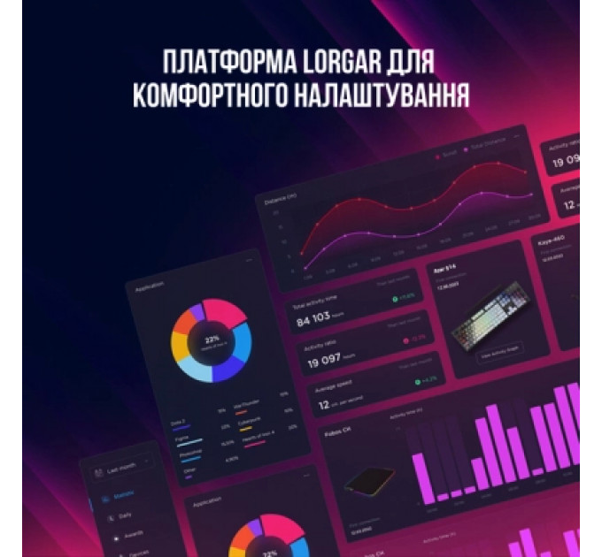 Клавіатура Lorgar Azar 514 RGB USB UA White (LRG-GK514W-UA)