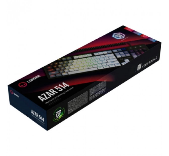 Клавіатура Lorgar Azar 514 RGB USB UA White (LRG-GK514W-UA)