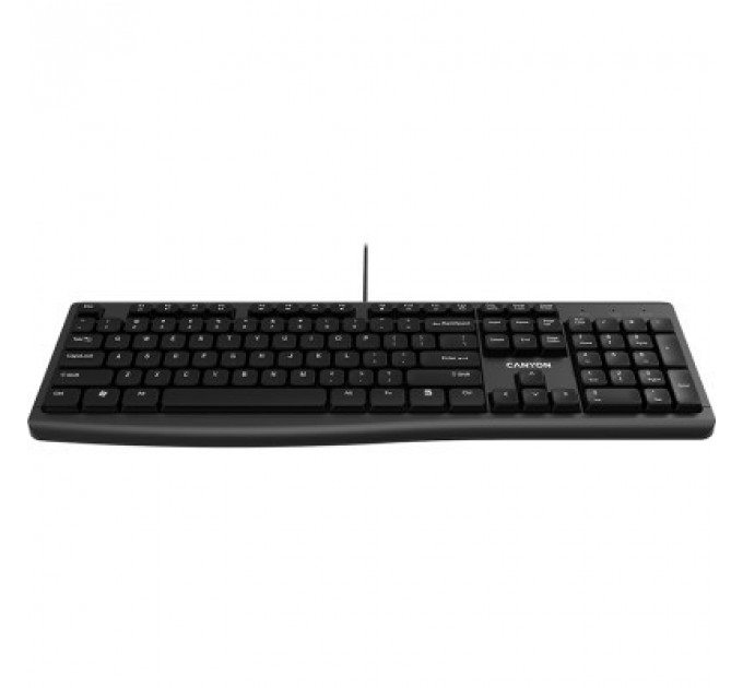 Клавіатура Canyon KB-50 Slim USB UA Black (CNE-CKEY5)