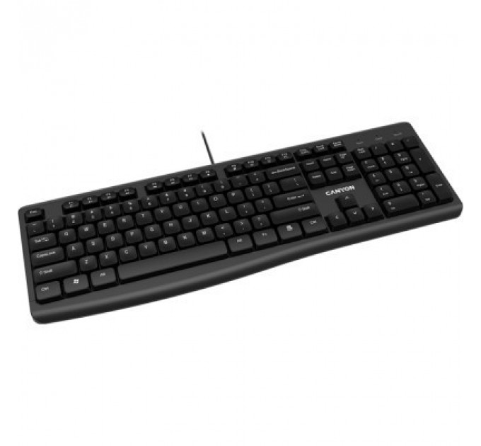Клавіатура Canyon KB-50 Slim USB UA Black (CNE-CKEY5)