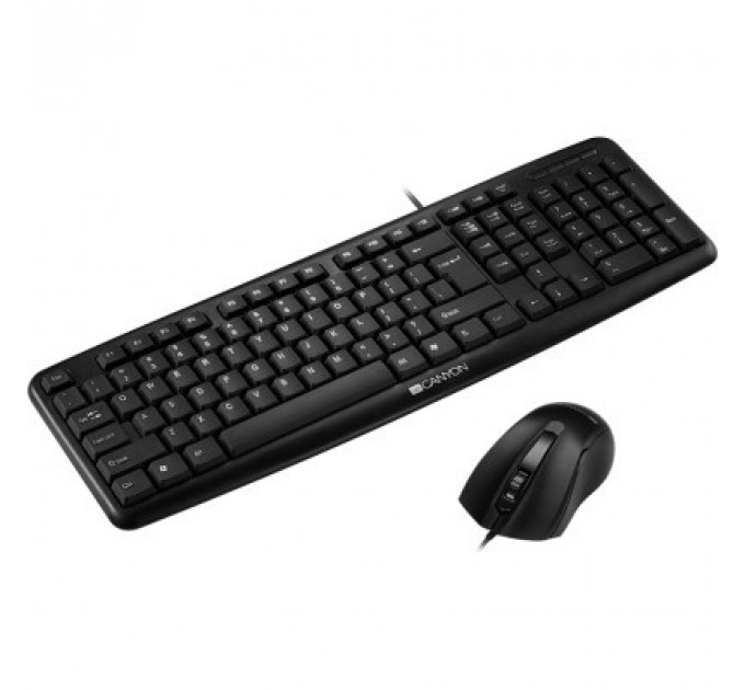 Комплект Canyon SET-1 Water resistant USB UA Black (CNE-CSET1)