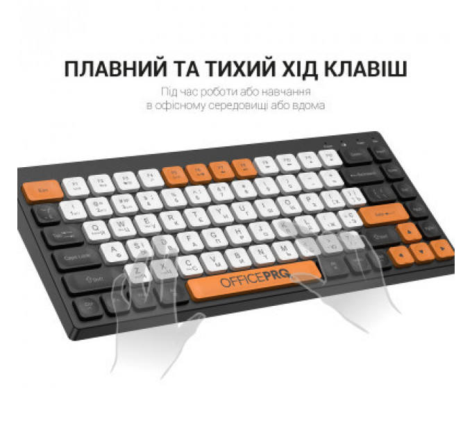 Клавіатура OfficePro SK955B Wireless/Bluetooth Black (SK955B)