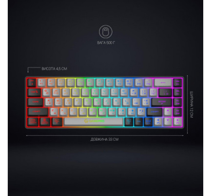 Клавіатура GamePro GK935 Wireless LED Black (GK935)