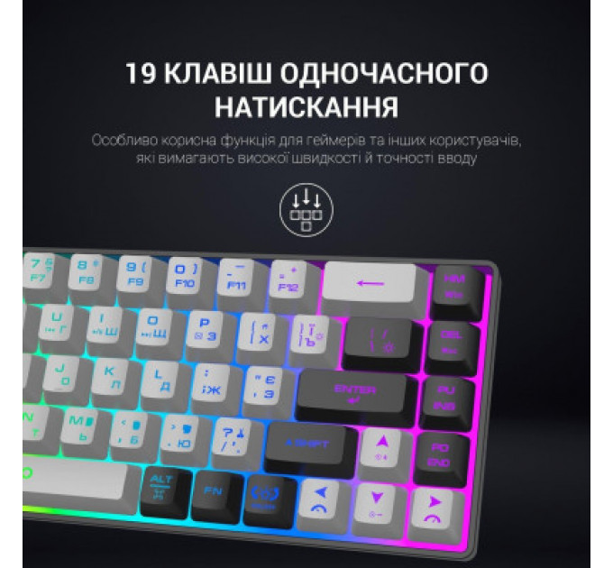 Клавіатура GamePro GK935 Wireless LED Black (GK935)