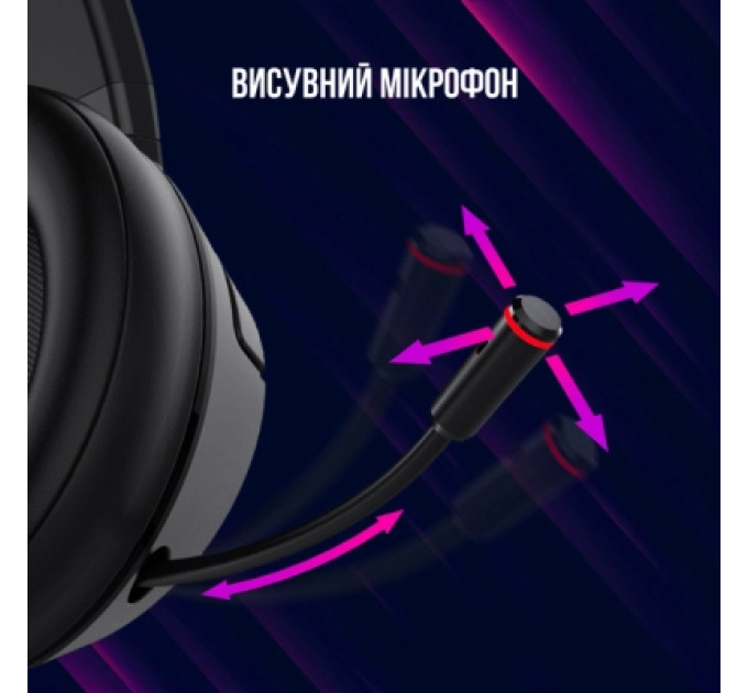 Навушники Lorgar Noah 500 Wireless Gaming Black (LRG-GHS500)