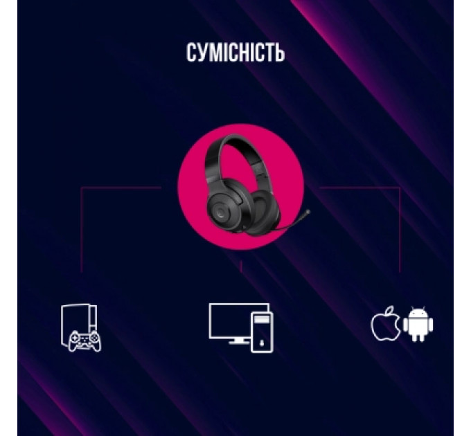 Навушники Lorgar Noah 500 Wireless Gaming Black (LRG-GHS500)
