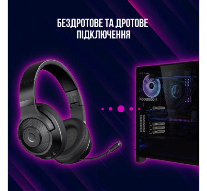 Навушники Lorgar Noah 500 Wireless Gaming Black (LRG-GHS500)