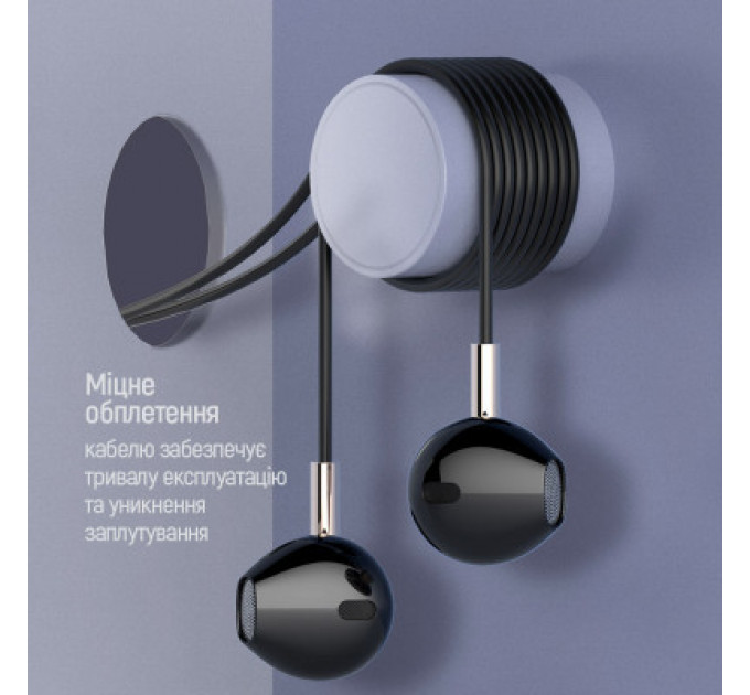 Навушники ColorWay Slim 3.5 mm Wired Earphone Blast 2 Black (CW-WD02BK)