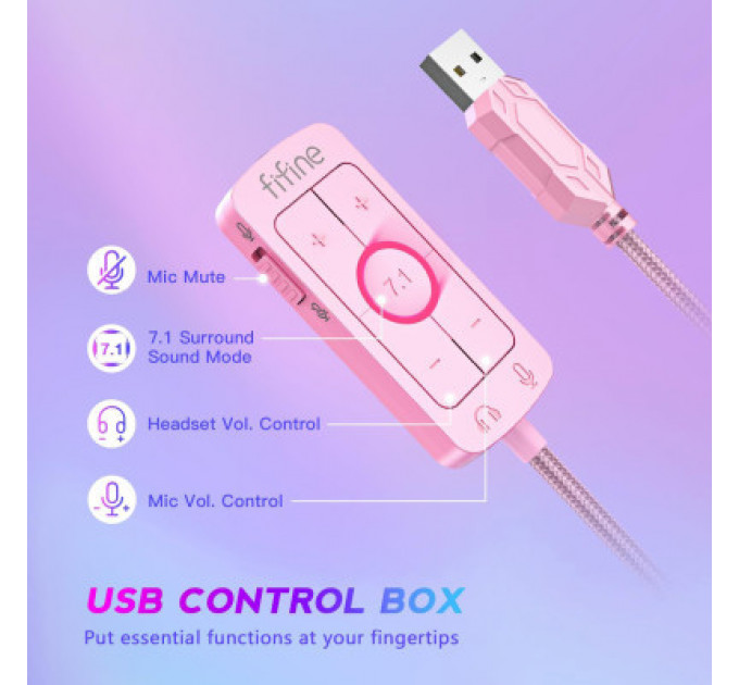 Навушники Fifine H9P Pink (H9P)