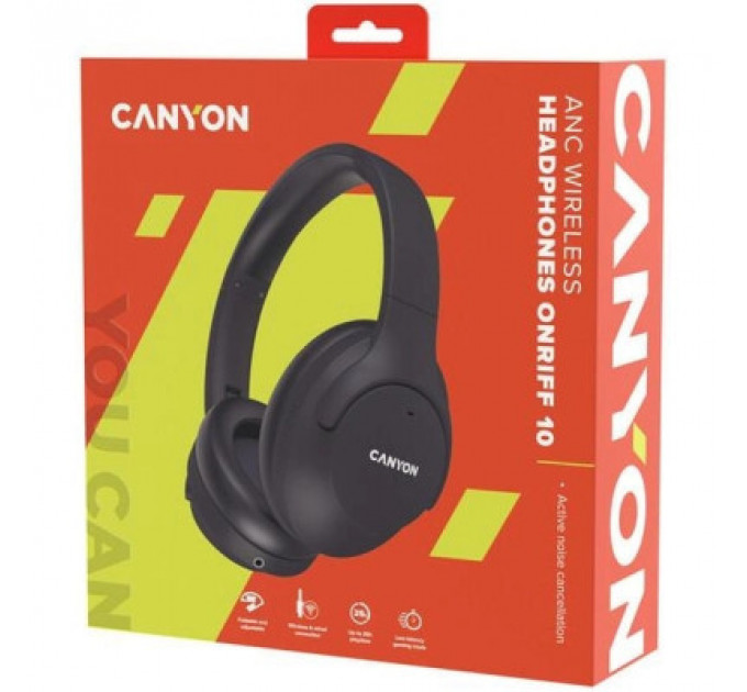 Навушники Canyon OnRiff 10 ANC Bluetooth Black (CNS-CBTHS10BK)