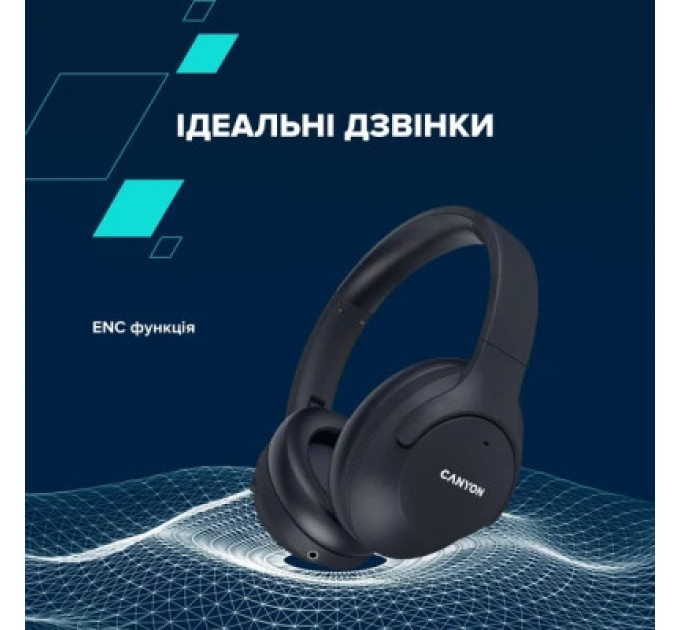 Навушники Canyon OnRiff 10 ANC Bluetooth Black (CNS-CBTHS10BK)