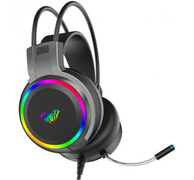 Навушники Aula S608 Wired Gaming Headset 3.5mm*2 + USB Black (6948391235509)