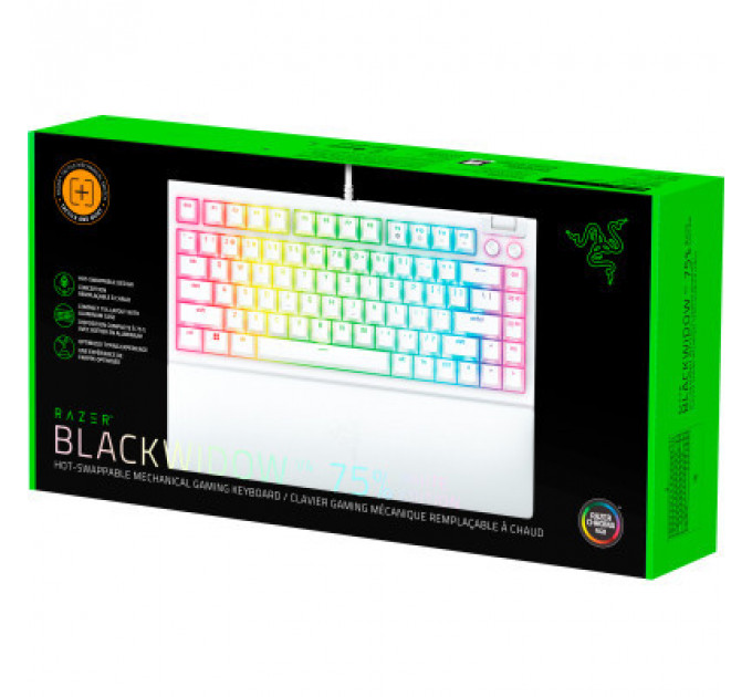Клавіатура Razer BlackWidow V4 75 USB UA White (RZ03-05001700-R3M1)