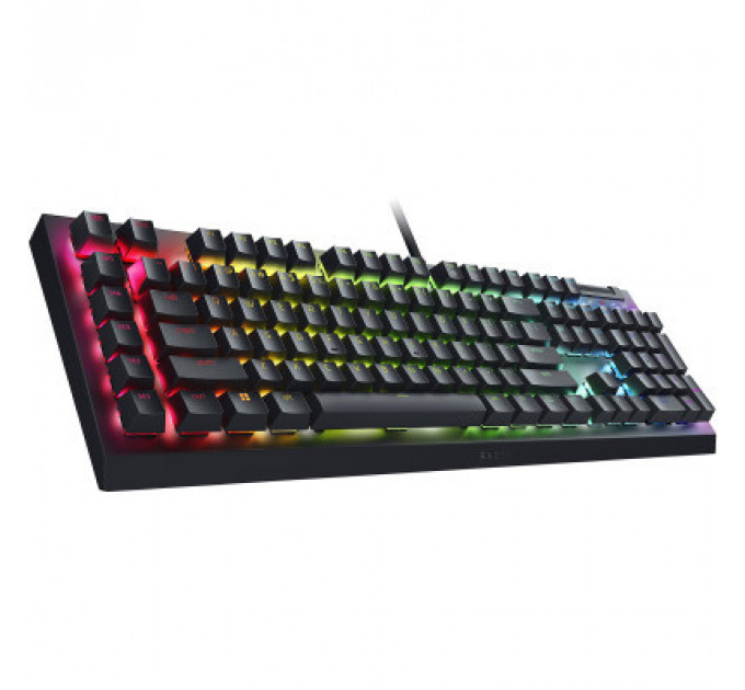 Клавіатура Razer BlackWidow V4 X Yellow Switch USB RU Black (RZ03-04702500-R3R1)
