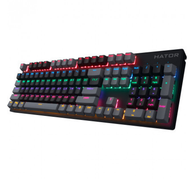 Клавіатура Hator Starfall Rainbow Origin Blue USB Black/Grey (HTK-609-BBG)