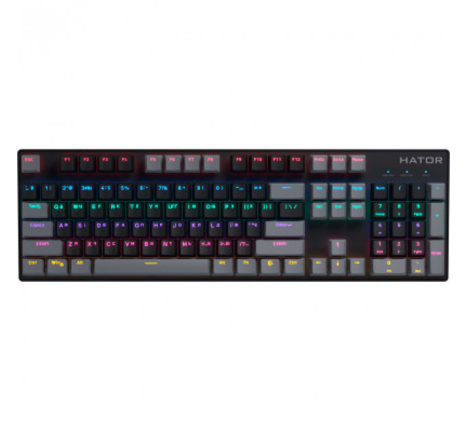 Клавіатура Hator Starfall Rainbow Origin Blue USB Black/Grey (HTK-609-BBG)