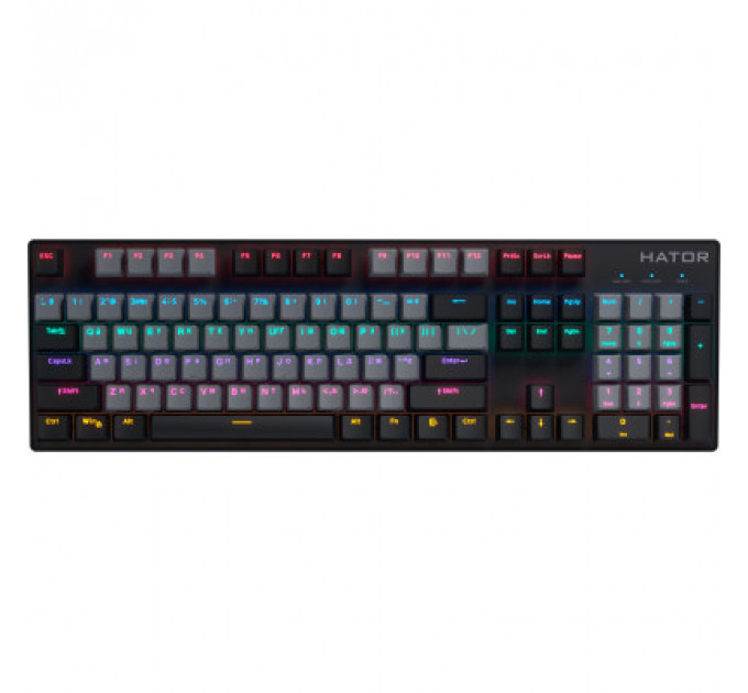 Клавіатура Hator Starfall Rainbow Origin Blue USB Grey/Black (HTK-609-BGB)