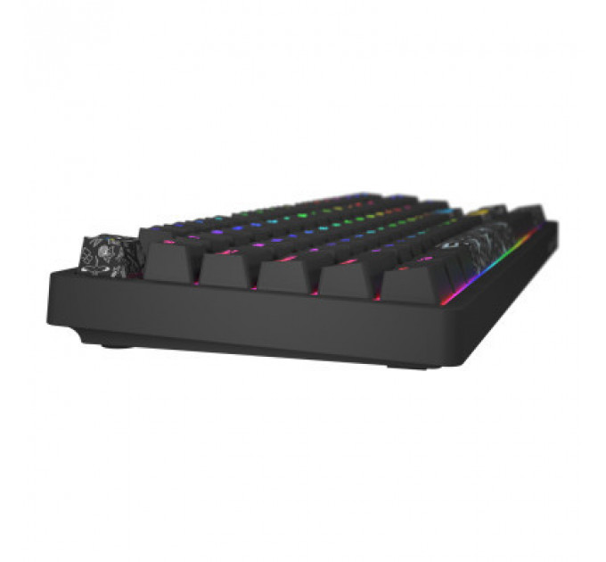 Клавіатура Hator Rockfall 2 Mecha TKL Authentic Edition Aurum Milky Way Silent USB Black (HTK-530)