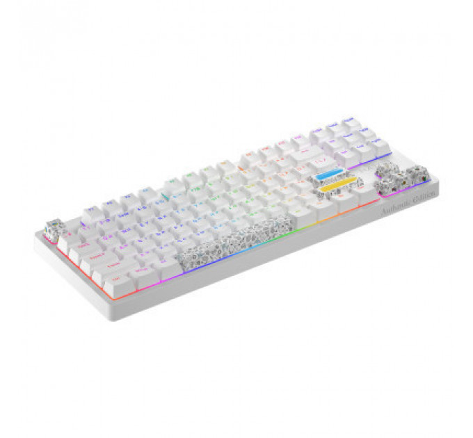 Клавіатура Hator Rockfall 2 Mecha TKL Authentic Edition Aurum Milky Way Silent USB White (HTK-531)
